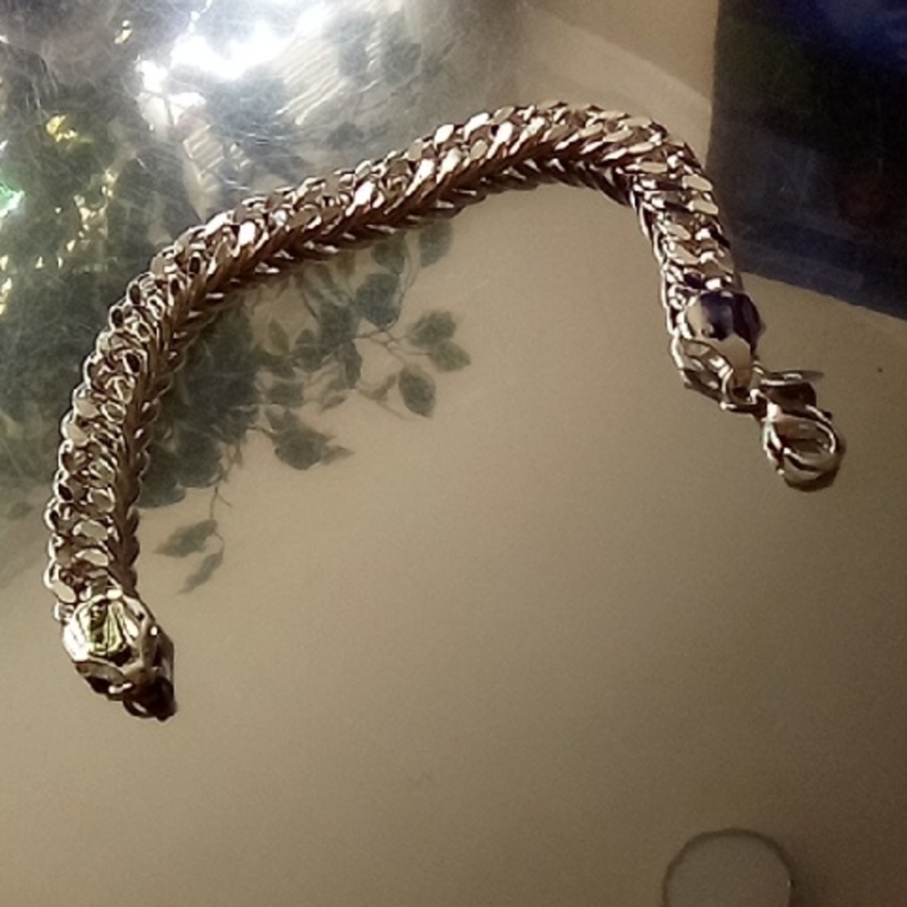 Gold-Tone Men's Double Cuban Link Bracelet